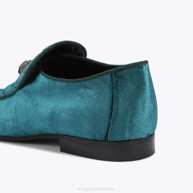 Kurt Geiger hombres londres hugh cabeza de águila 2LPR625 | calzados verde azulado